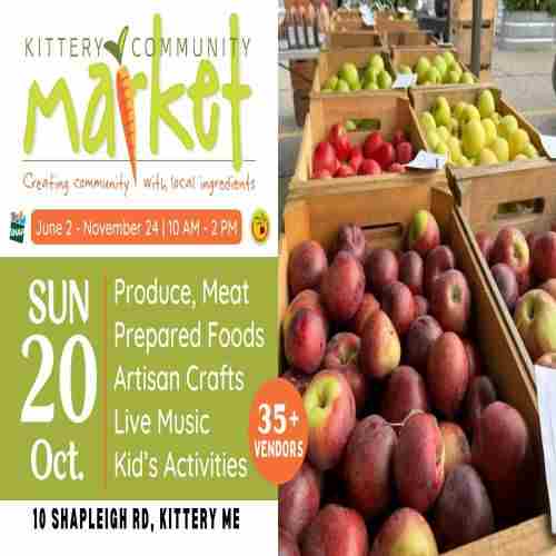 Kittery Community Market | Sunday, Oct 20 | 10-2 PM in Kittery on 20 Oct