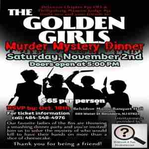 Golden Girls Murder Mystery Dinner in Belvidere on 02 November 2024