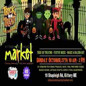 HALLOWEEN PARTY at Kittery Community Market | Sunday, Oct 27 | 10-2 PM in Kittery on 27 Oct