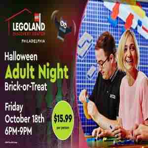 Halloween Adult Night at LEGOLAND Discovery Center Philadelphia in Plymouth Meeting on 18 Oct