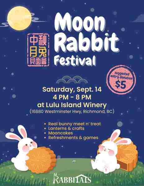 Moon Rabbit Festival in Richmond on 14 Sep