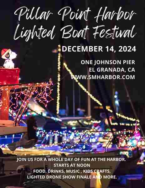 Lighted Boat Festival in Half Moon Bay on 14 Dec