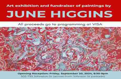 Art Exhibition and Fundraiser to celebrate the 20th Anniversary of Vancouver Island School of Art in Victoria on 20 Sep