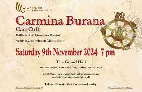 Carmina Burana in Bushey on 9 Nov