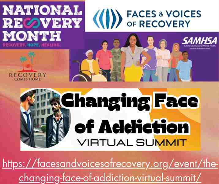 The Changing Face of Addiction VIRTUAL Summit in Digital on 21 Sep