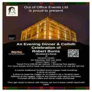 Robert Burns Dinner and Ceilidh in Norwich on 25 Jan