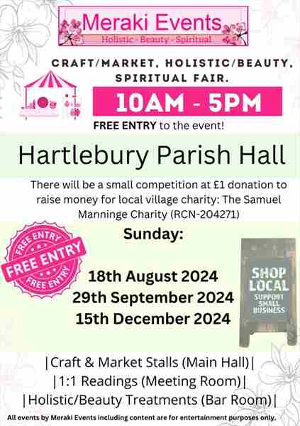 Meraki Events - Craft, Spiritual and Holistic Fair - Hartlebury in Kidderminster on 29 Sep