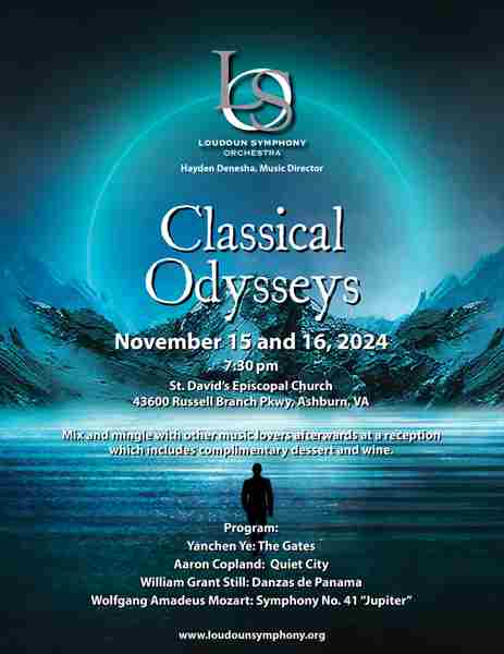 Loudoun Symphony Presents Classical Odysseys in Ashburn on 15 Nov