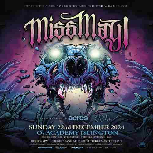 MISS MAY I at O2 Academy Islington - London in London on 22 Dec