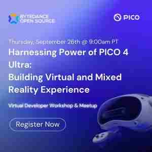 Harnessing Power of PICO 4 Ultra - Building Virtual and Mixed Reality Experience in San Francisco on 26 Sep