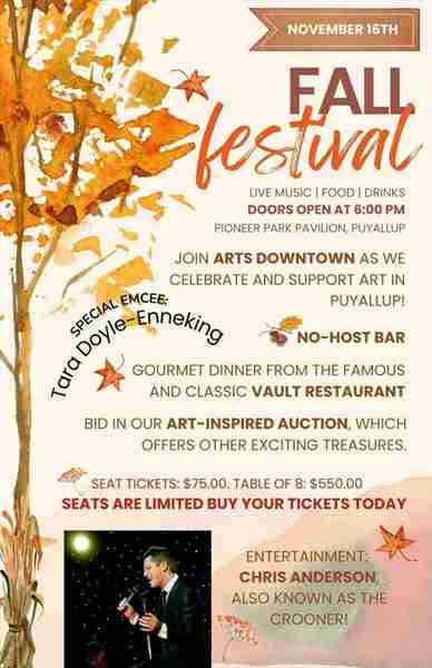 Arts Downtown, Fall Festival in Puyallup on 16 November 2024