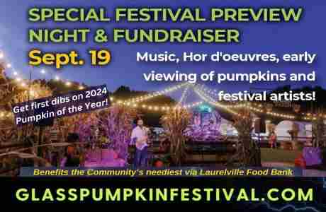 Glass Pumpkin Festival VIP Preview Party in Laurelville on 19 Sep