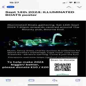 Illuminated Boats 2024 in England on 14 Sep