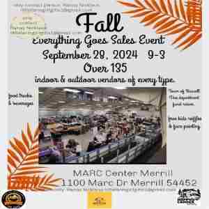 Everything goes sales event in Wisconsin on 28 Sep