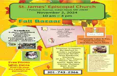 St James' Church Famous Fall Bazaar in Indian Head on 02 November 2024