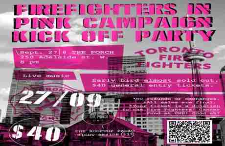 Toronto Fire Fighters in Pink: Kick-off Event in Toronto on 27 Sep