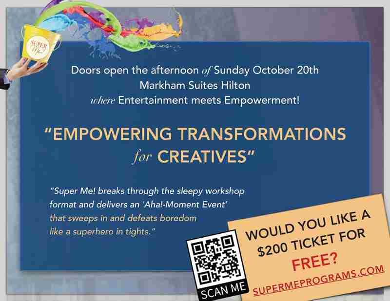 Empowering Transformations for Creatives in Markham on 20 Oct