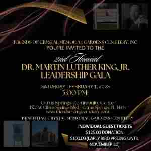 2nd Annual Dr. Martin Luther King, Jr. Leadership Gala in Citrus Springs on 1 Feb