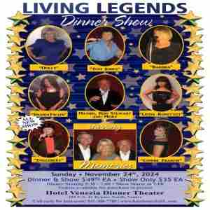 "LIVING LEGENDS" DINNER SHOW by "MEMORIES", Kim, Dave and Chris in Florida on 24 Nov