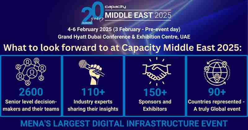 Capacity Middle East 2025 in Dubai on 04 February 2025