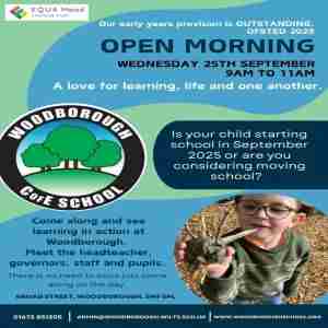 Woodborough Primary School Open Morning in England on 25 Sep