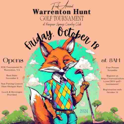 Warrenton Hunt Golf Tournament in Warrenton on 18 Oct