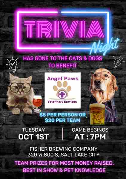 Fundraiser Trivia Night in Salt Lake City on 1 Oct