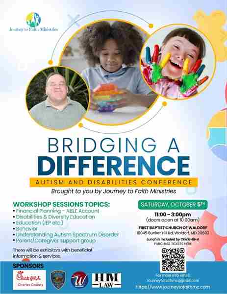 "Bridging A Difference" - Autism and Developmental Disabilities Conference on October 5, 2024 in Waldorf on 5 Oct