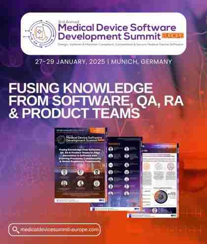 3rd Medical Device Software Development Summit Europe in Munchen on 27 Jan