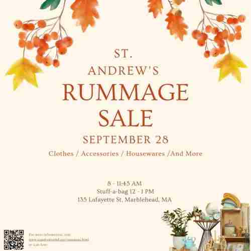 St. Andrew's Rummage Sale in Marblehead on 28 September 2024