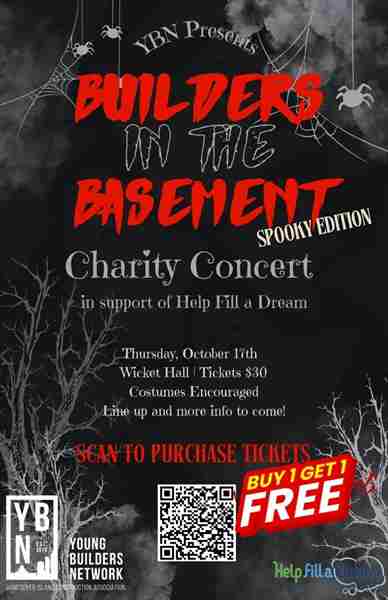 Builders in the Basement - A Charity Concert in Support of Help Fill a Dream. Oct 17 @ Wicket Hall in Victoria on 17 Oct