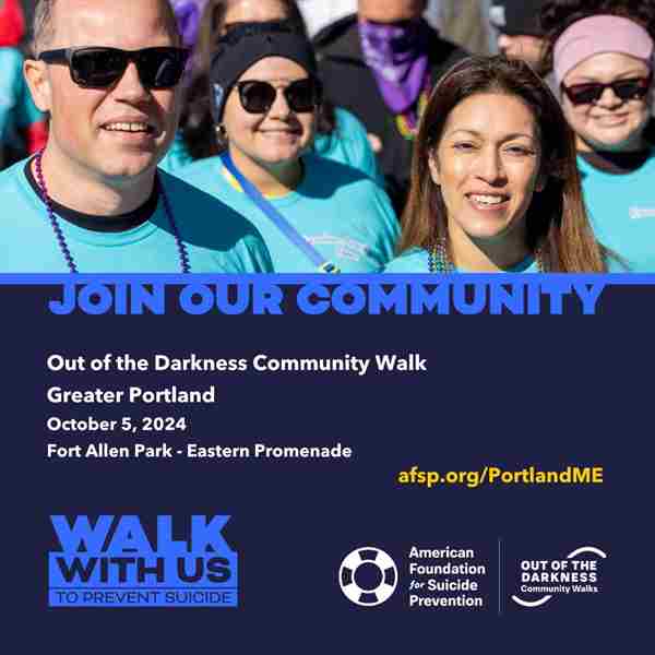 Greater Portland Walk to Fight Suicide in Portland on 05 October 2024