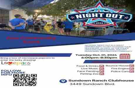 National Night Out in Texas on 1 Oct