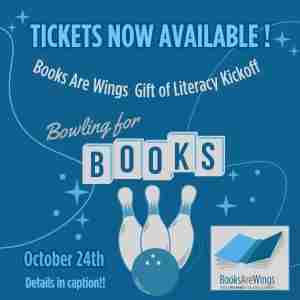 Bowling for Books: Books Are Wings Gift of Literacy Kickoff in Pawtucket on 24 Oct