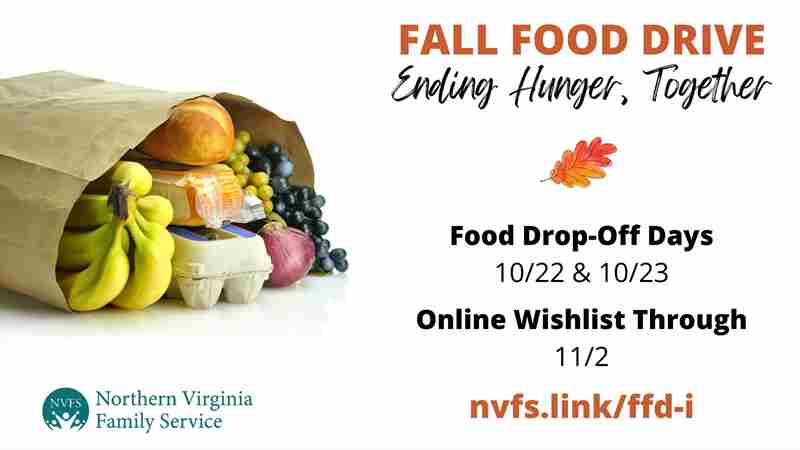 NVFS Fall Food Drive in Manassas on 22 Oct