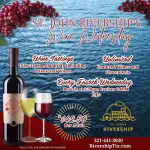 St Johns Rivership: Wine Wednesday Dining Cruise in Sanford, FL in Sanford on 23 October 2024