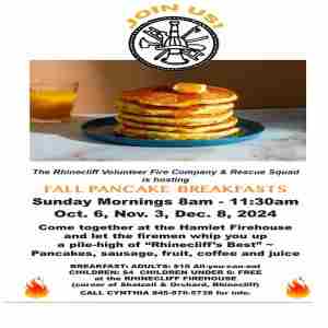 Fall Pancake Breakfasts Benefit Rhinecliff Vol. Fire Co. and Rescue Squad in Rhinecliff on 6 Oct