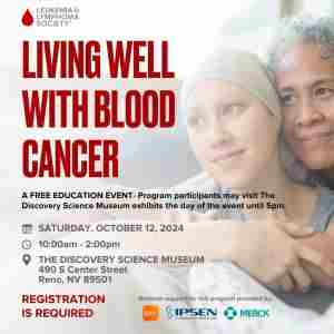 Living Well with Blood Cancer in Reno on 12 October 2024