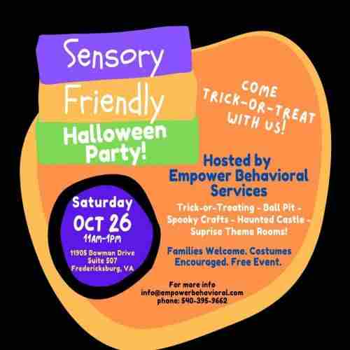 Sensory Friendly Halloween Party! in Fredericksburg on 26 October 2024