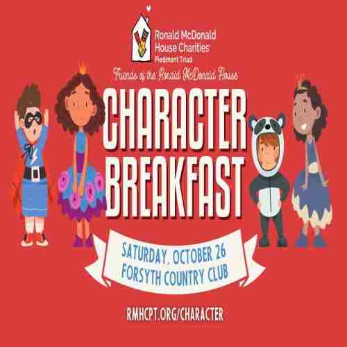 Character Breakfast benefiting Ronald McDonald House Charities Piedmont Triad in Winston-Salem on 26 Oct