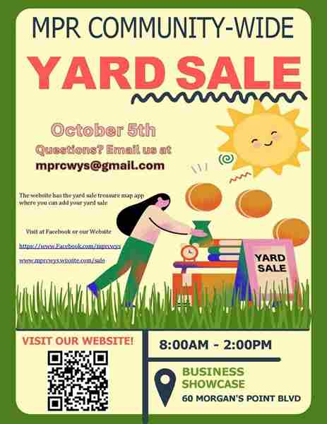 Morgan's Point Resort Community Wide Yard Sale and Business Showcase in Morgan's Point Resort on 5 Oct