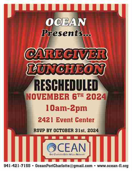 Caregiver Luncheon-RESCHEDULED!!!! in Florida on 6 Nov