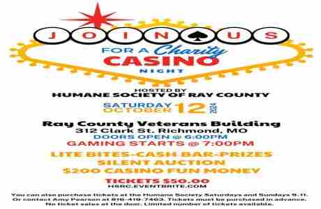 HSRC Charity Casino Night in Richmond on 12 Oct