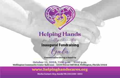 Helping Hands For Healthy Communities Inaugural Fundraising Gala in Wellington on 12 Oct