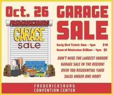 FXBG Garage Sale in Fredericksburg on 26 Oct