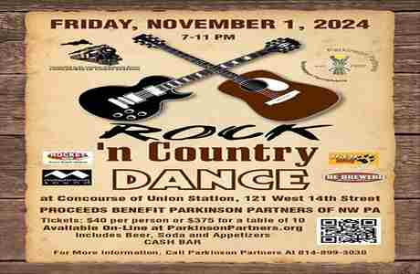 Rock 'n Country Dance in Erie on 1 Nov