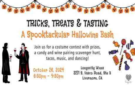 Tricks, Treats and Tasting: A Spooktacular Hallowine Bash in Livermore on 26 October 2024