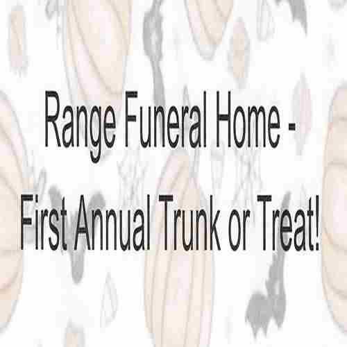 Range Funeral Home - First Annual Trunk or Treat! in Minnesota on 31 Oct