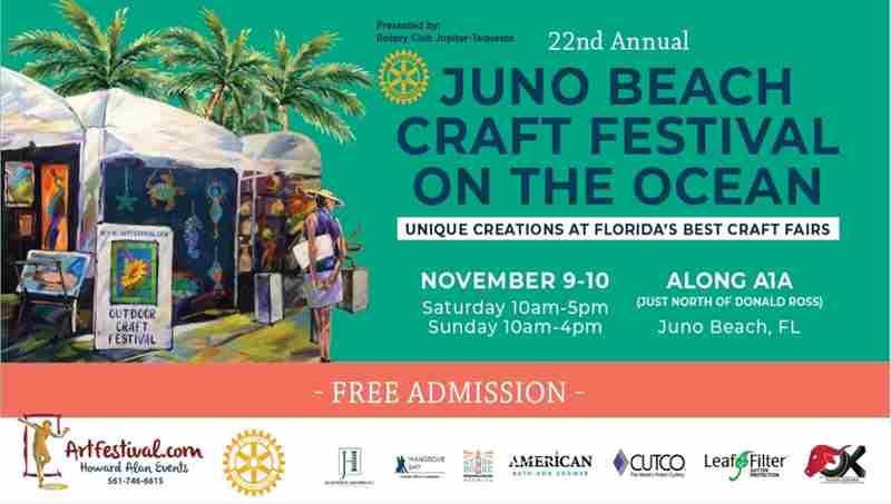 22nd Annual Juno Beach Craft Festival on the Ocean in Florida on 9 Nov