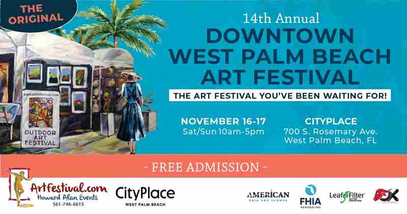 14th Annual Downtown West Palm Beach Art Festival in West Palm Beach on 16 November 2024